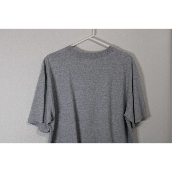 Adidas Men's Gray Large T-Shirt, Polyester, Short-Sleeve - Picture 8 of 8